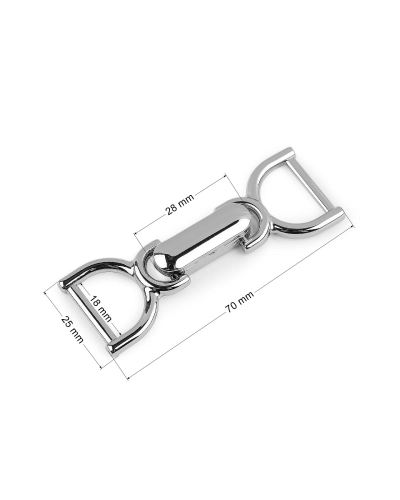 Ozdobné zapínanie šírka prievlaku 18 mm - 1 pár | Mimib