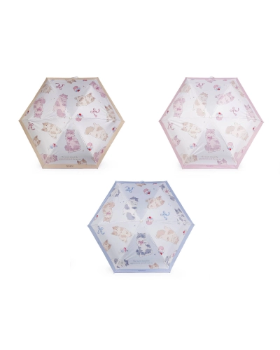 Detský skladací mini dáždnik mačka s rukoväťou labka - 1 ks | Mimib