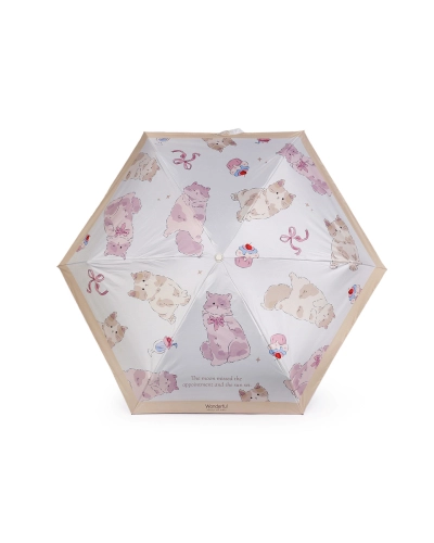 Detský skladací mini dáždnik mačka s rukoväťou labka - 1 ks | Mimib