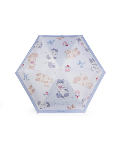 Detský skladací mini dáždnik mačka s rukoväťou labka - 1 ks | Mimib