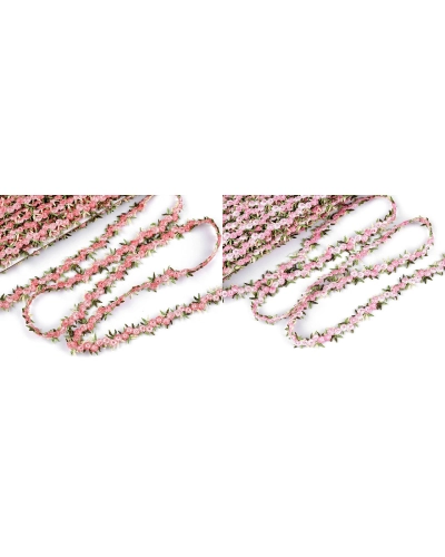 Vyšívaný prámik s 3D kvetmi šírka 20 mm - 13.5 m | Mimib