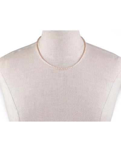 Perlový náhrdelník z korálikov v tvare ryže - 1 ks | Mimib