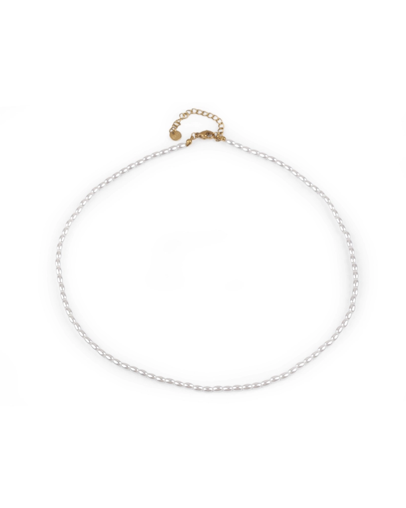 Perlový náhrdelník z korálikov v tvare ryže - 1 ks | Mimib