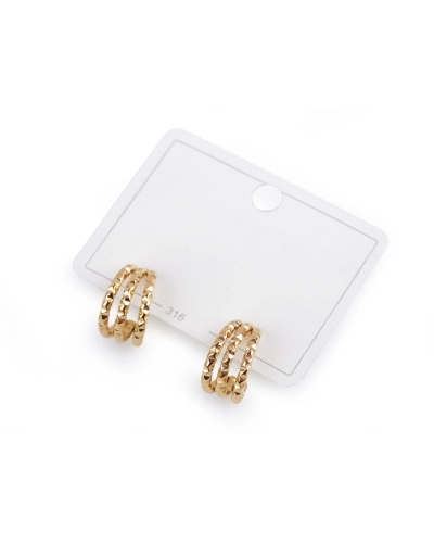 Náušice z nerezovej ocele krúžky - 1 pár | Mimib