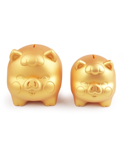Zlaté prasiatko pre šťastie / pokladnička - 1 ks | Mimib