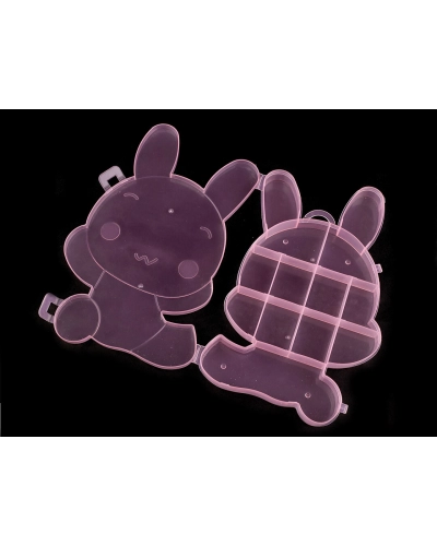 Plastový box/zásobník 12,5x19x1,8 cm na koráliky a komponenty - 1 ks | Mimib