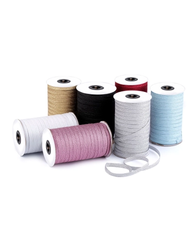 Guma s lurexom šírka 9 mm - 15 m | Mimib