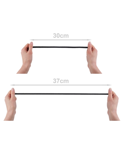 Guma s lurexom šírka 9 mm - 15 m | Mimib