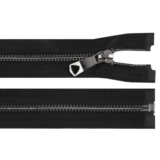 Kovový zips No 5 dĺžka 70 cm s ozdobným jazdcom - 1 ks | Mimib