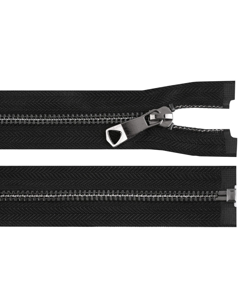 Kovový zips No 5 dĺžka 80 cm s ozdobným jazdcom - 1 ks | Mimib