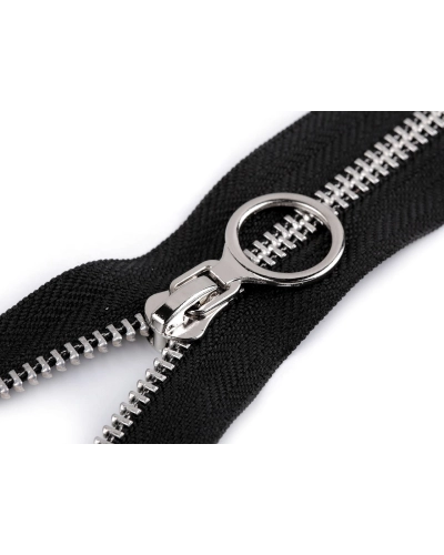 Kovový zips No 5 dĺžka 60 cm s ozdobným jazdcom - 1 ks | Mimib