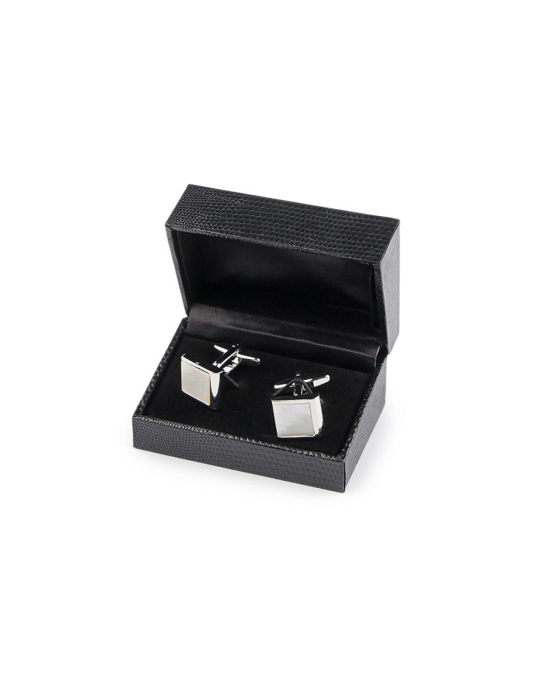 Perleťové manžetové gombíky v krabičke - 1 krab. | Mimib