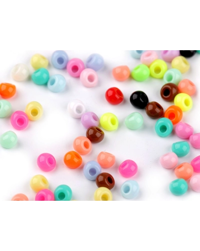 Plastové koráliky kvapky 4,7x5,3 mm - 10 g | Mimib