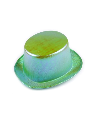 Karnevalový klobúk / cylinder metalický - 1 ks | Mimib