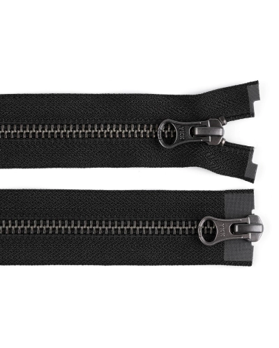 Zips kovový YKK No 5 deliteľný 2 jazdce / dvojcestný 60 cm na kožené bundy - 1 ks | Mimib