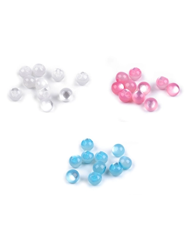 Perla na našitie / gombík mačacie oko Ø10 mm - 10 ks | Mimib