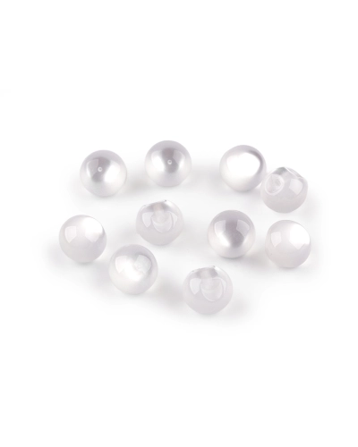 Perla na našitie / gombík mačacie oko Ø11 mm - 10 ks | Mimib