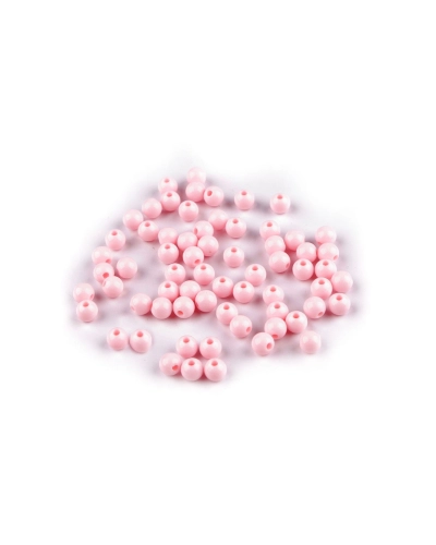 Plastové korálky Ø6 mm - 10 g | Mimib