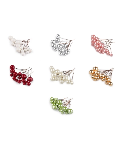 Guličky / bobule na drôtiku - mix veľkostí - 1 sáčok | Mimib