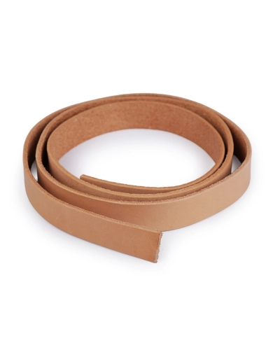 Kožený popruh / ucho na tašky - polotovar šírka 20 mm - 1 ks | Mimib
