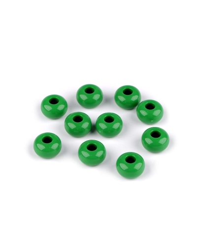 Plastové korálky s veľkým prievlakom Ø15 mm dekoračné - 10 ks | Mimib