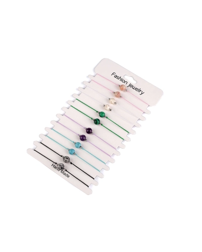 Náramok shamballa s imitáciou minerálu - 1 ks | Mimib