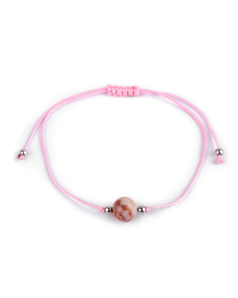 Náramok shamballa s imitáciou minerálu - 1 ks | Mimib