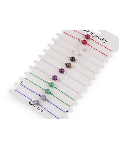 Náramok shamballa minerálna korálka - 1 ks | Mimib