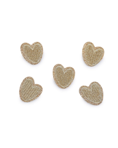 Nažehľovačka srdce s lurexom - 10 ks | Mimib