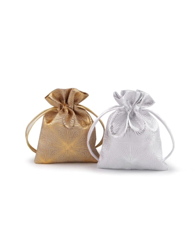 Darčekové vrecúško metalický vzor 10x13 cm - 10 ks | Mimib