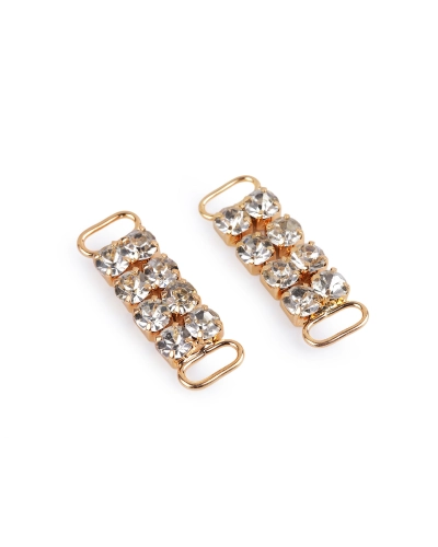 Štrasová ozdoba na odevy a doplnky 12x37 mm - 2 ks | Mimib