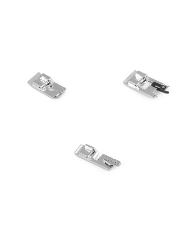 Pätka kovová lemovacia, overlocková, rovný steh - 1 ks | Mimib