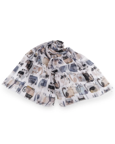 Letná šatka / šál mačky a psy 70x180 cm - 1 ks | Mimib