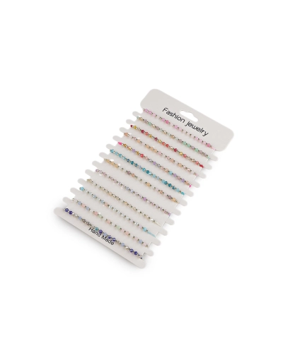 Náramok shamballa brúsené korálky s AB efektom - 1 ks | Mimib