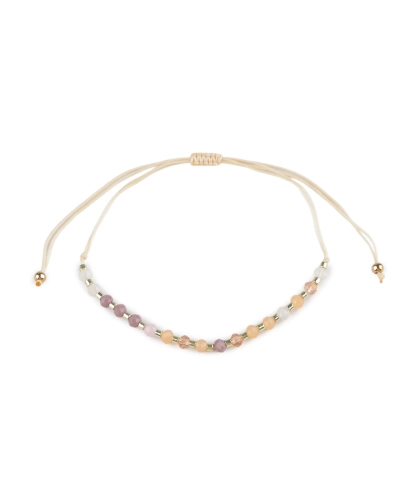 Náramok shamballa brúsené korálky s AB efektom - 1 ks | Mimib