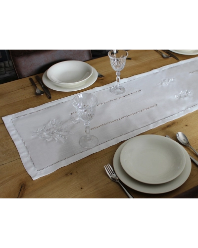 Behúň / obrus textilný vyšívaný 40x160 cm - 1 ks | Mimib