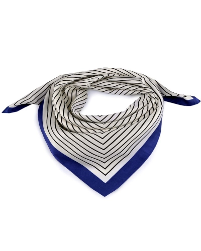 Saténová šatka s jemným prúžkom 70x70 cm - 1 ks | Mimib