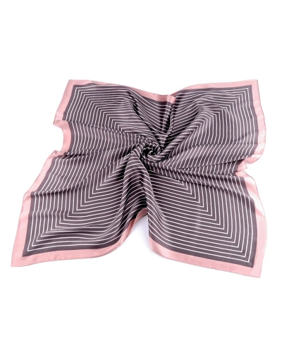 Saténová šatka s jemným prúžkom 70x70 cm - 1 ks | Mimib