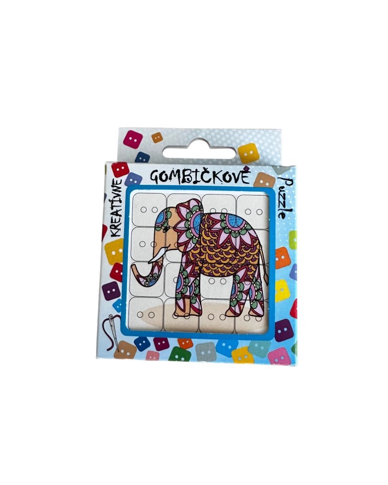 Gombičkové Puzzle – Sloník | Mimib