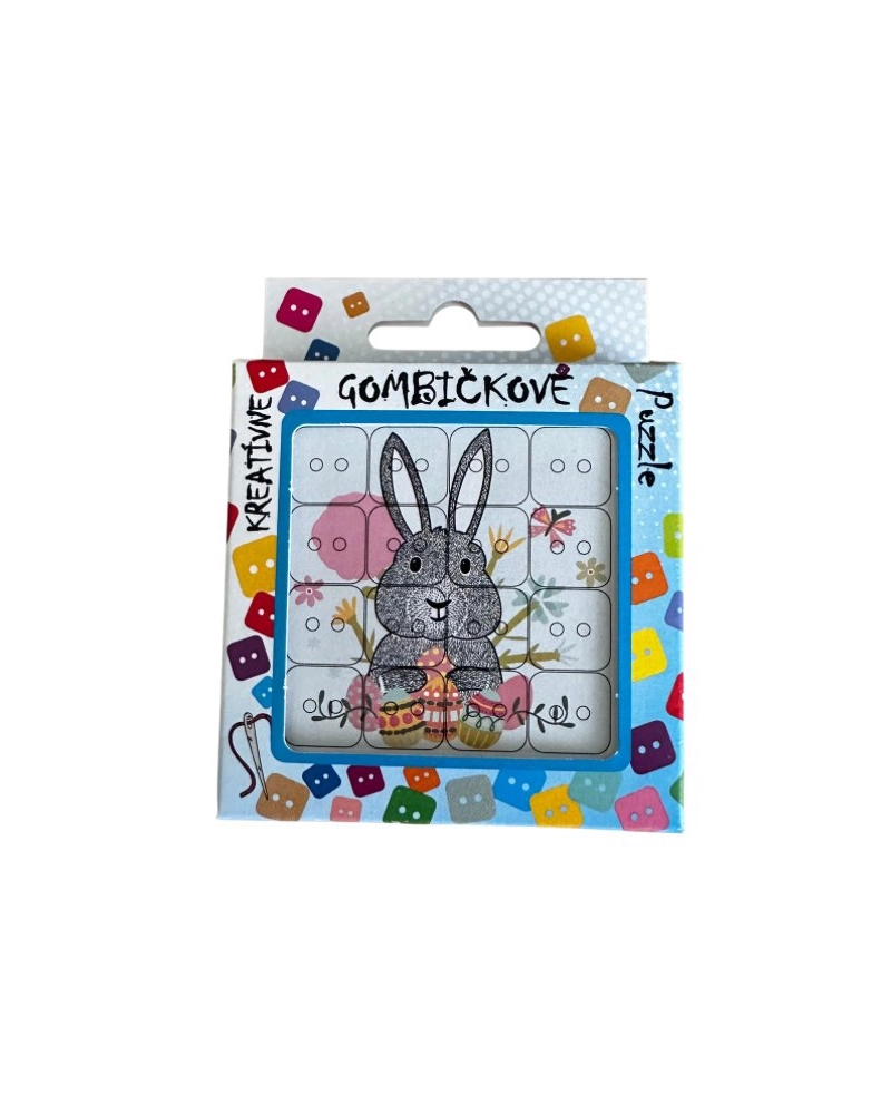 Gombičkové Puzzle – Zajačik | Mimib