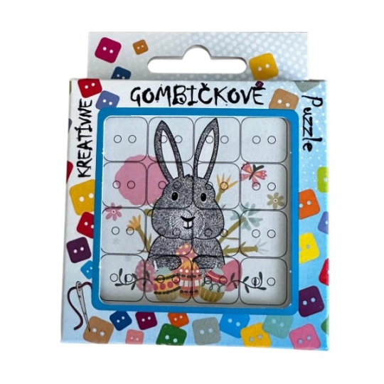 Gombičkové Puzzle – Zajačik | Mimib