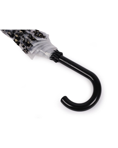 Dámsky / dievčenský priehľadný vystreľovací dáždnik leopard - 1 ks | Mimib