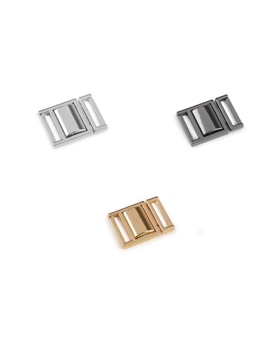 Kovové zapínanie / spona, prievlak 16 mm - 1 pár | Mimib