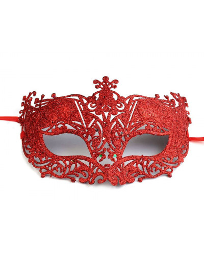 Karnevalová maska - škraboška s glitrami | Mimib