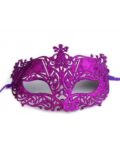 Karnevalová maska - škraboška s glitrami | Mimib