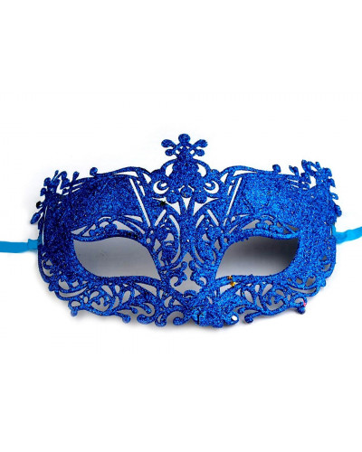 Karnevalová maska - škraboška s glitrami | Mimib