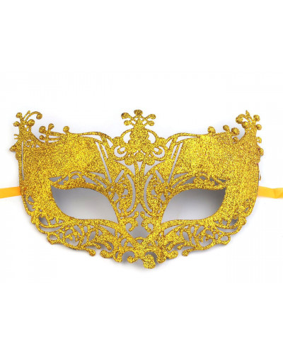 Karnevalová maska - škraboška s glitrami | Mimib