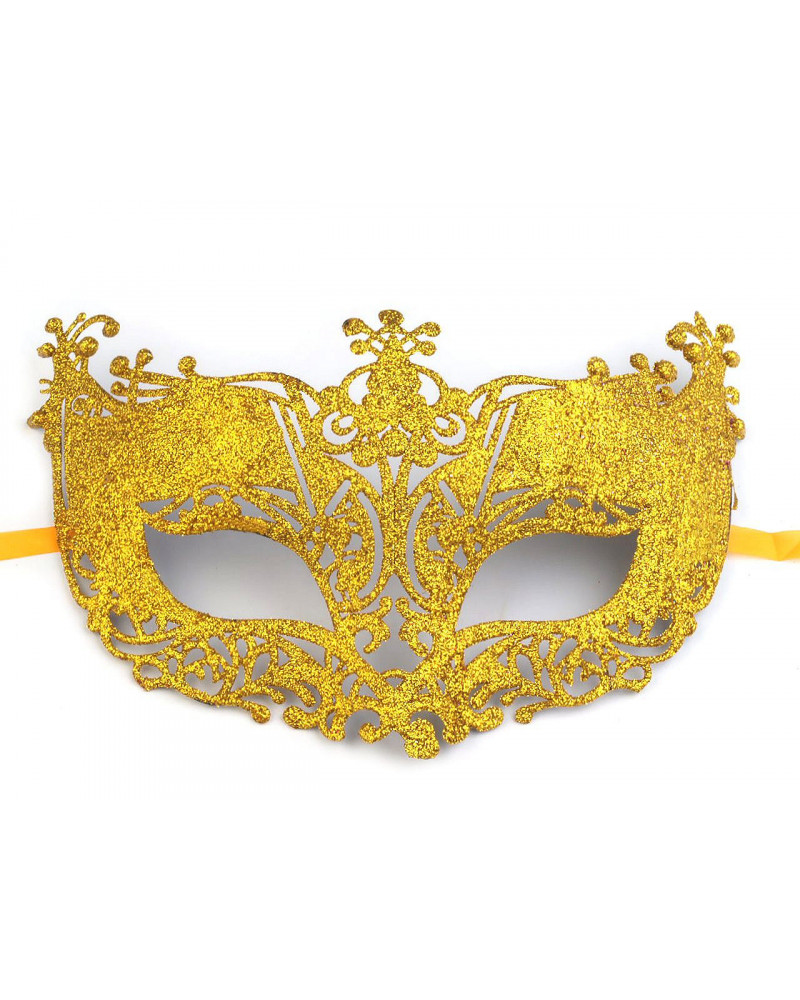 Karnevalová maska - škraboška s glitrami | Mimib