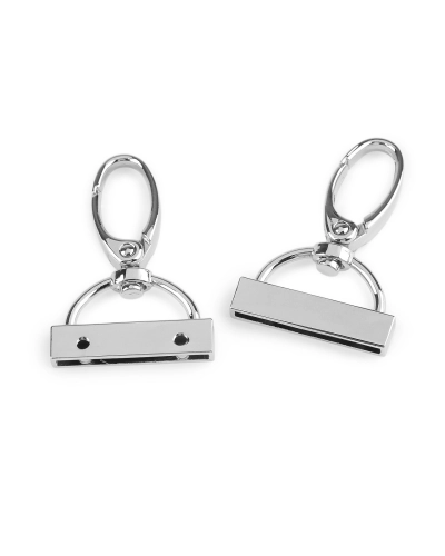 Karabína s koncovkou na popruh šírka 30 mm - 2 ks | Mimib