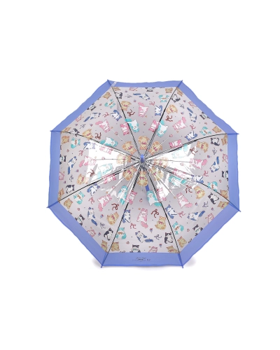 Dámsky / dievčenské priehľadný vystreľovací dáždnik mačky - 1 ks | Mimib